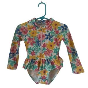 Little Me Floral Girls Swimwear Like New sz 24 mos